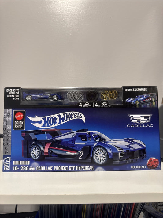 Hot Wheels Mattel Brick Shop Cadillac Project GTP Hypercar New Sealed