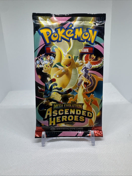 Pokémon Ascended Heroes Booster Pack 10 Cards | Sealed | English TCG