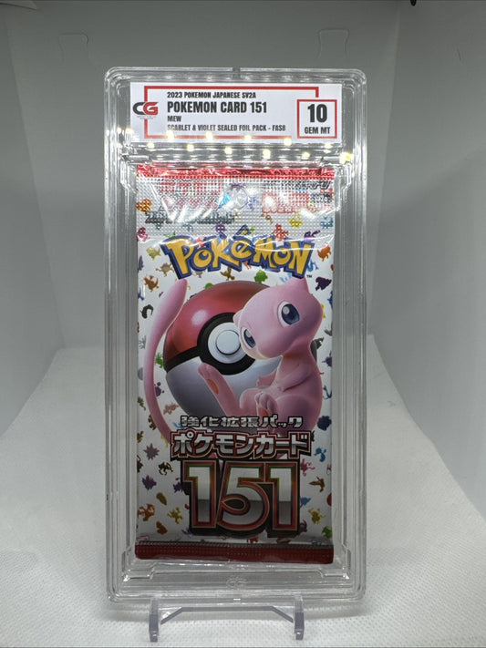 2023 Pokemon Japanese SV2A Pokemon Card 151 FASB Pack CG 10 GEM MINT Cg0066887