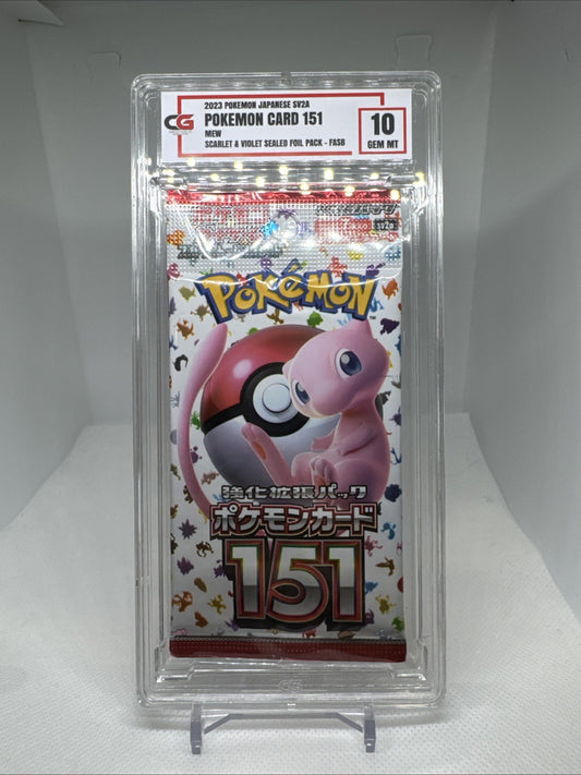2023 Pokemon Japanese SV2A Pokemon Card 151 FASB Pack CG 10 GEM MINT CG066888