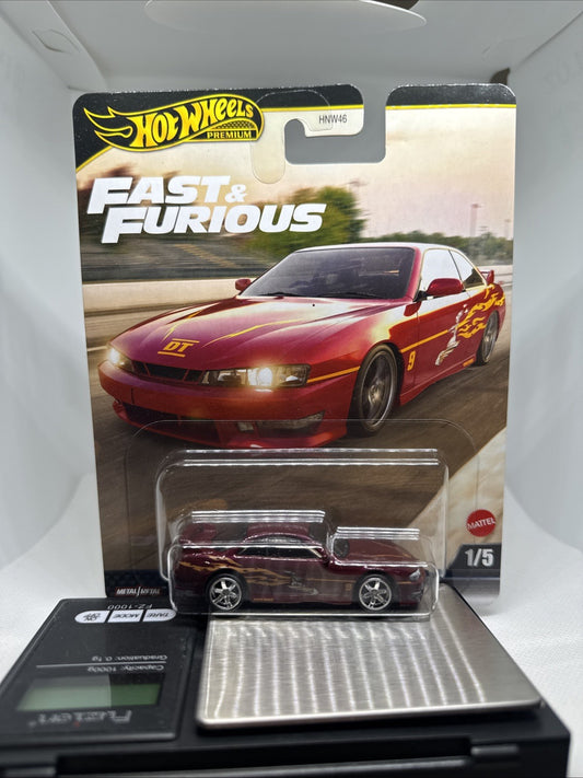 Hot Wheels Premium Fast & Furious Nissan 240SX (S14) #1/5 New