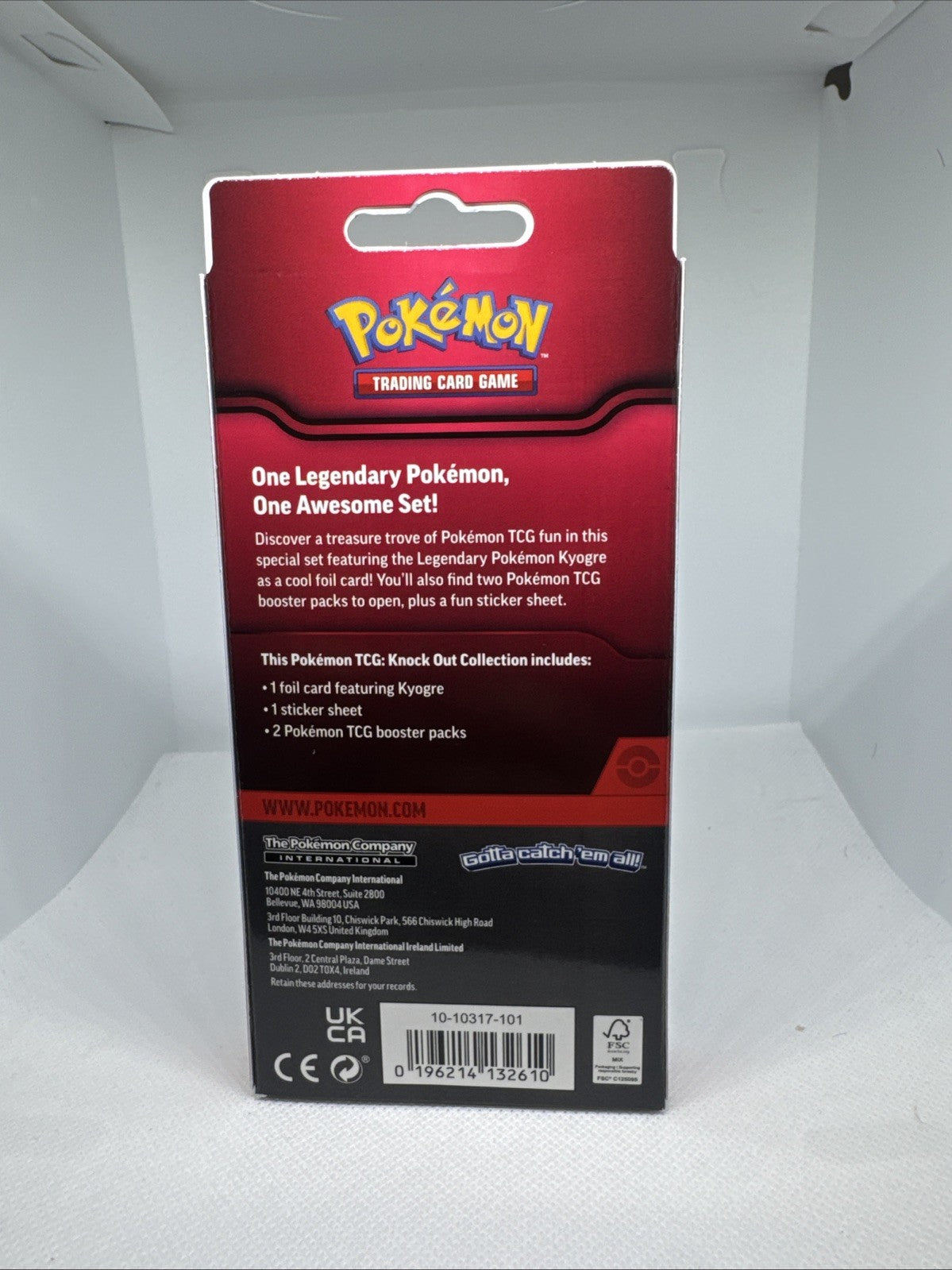 Pokemon TCG Kyogre Knock Out Collection Pack ** NEW **