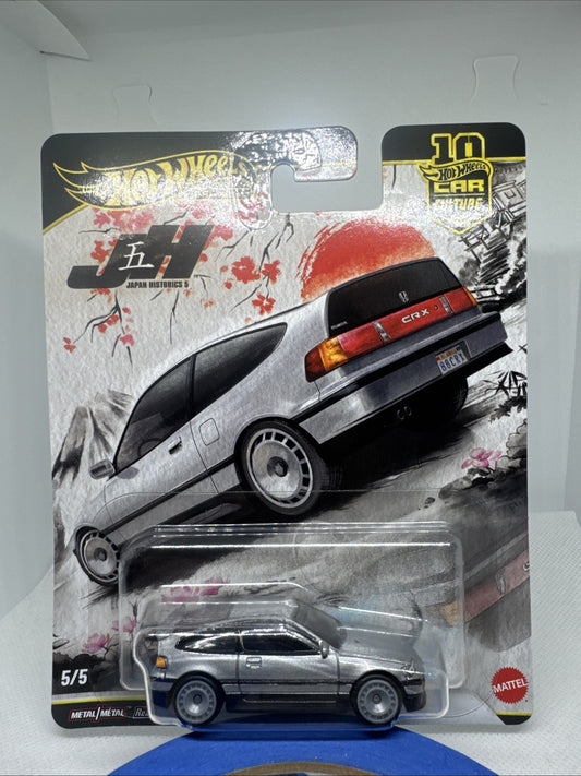 Hot Wheels Premium JDM Japan Historics 5/5 '88 Honda CRX 1:64 Scale Diecast Car