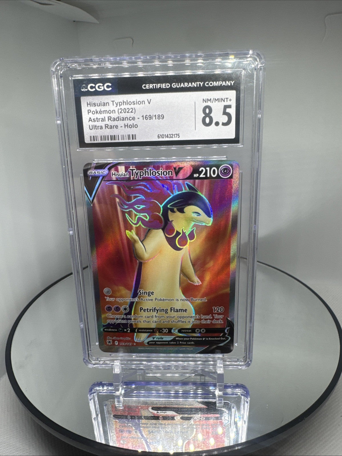 Hisuian Typhlosion V 169/189 Full Art Pokémon Card | Astral Radiance SWSH10