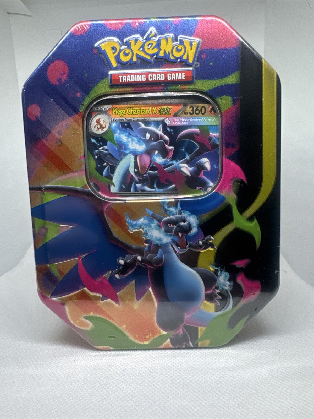 Mega Charizard X ex Tin | Pokémon TCG | Sealed | Charizard Promo
