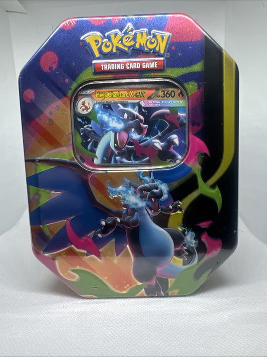 Mega Charizard X ex Tin | Pokémon TCG | Sealed | Charizard Promo