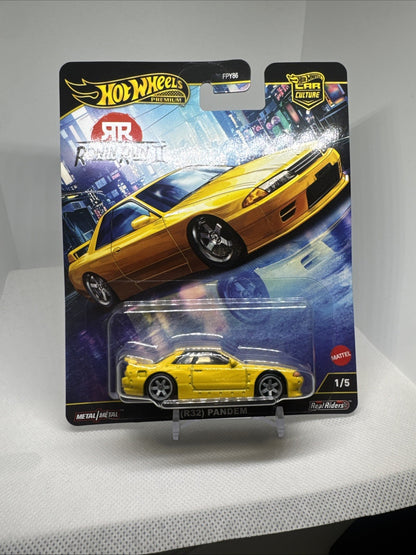 2025 Hot Wheels Premium Ronin Run 2 Yellow Nissan Skyline GT-R(R32) Pandem