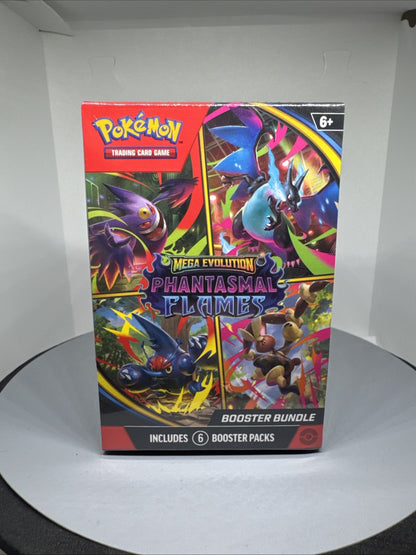 Pokémon Mega Evolution Phantasmal Flames Booster Bundle 6 Packs | Sealed