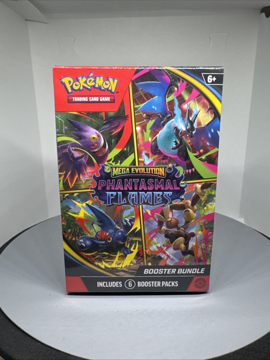 Pokémon Mega Evolution Phantasmal Flames Booster Bundle 6 Packs | Sealed