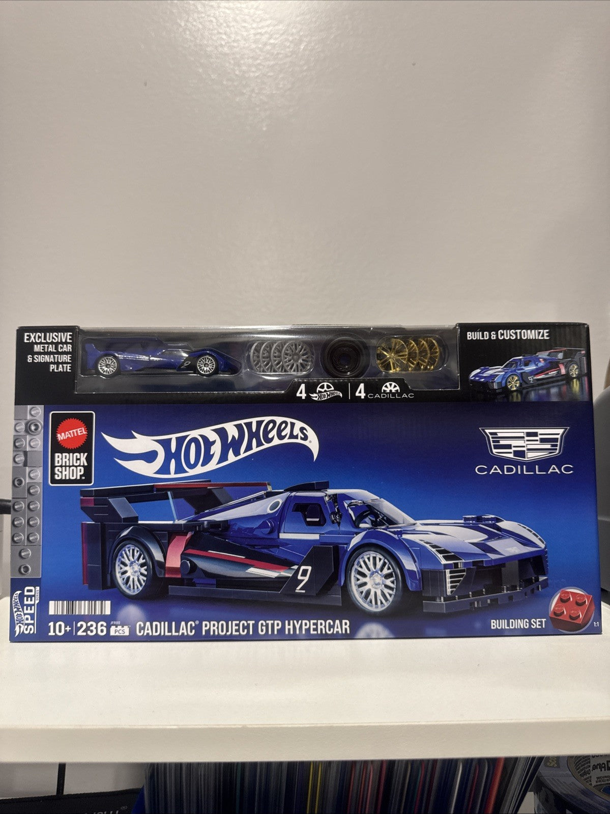 Hot Wheels Mattel Brick Shop Cadillac Project GTP Hypercar New Sealed