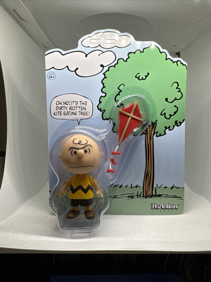 Super7 Peanuts Charlie Brown & Kite-Eating Tree ReAction Figures | New
