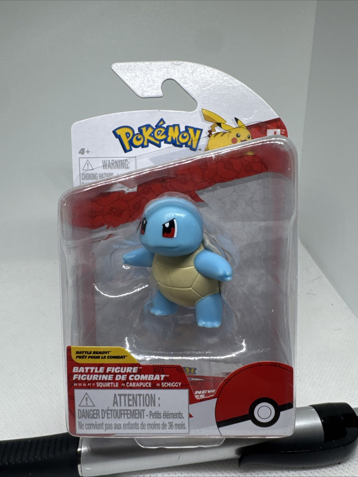 Pokémon Battle Ready Grumpy Squirtle Figure NEW | Official Toy Collectible