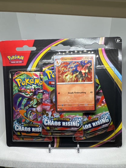 Pokemon TCG ME04: Chaos Rising 3-Pack Blister - Sealed - IN HAND READY TO SHIP