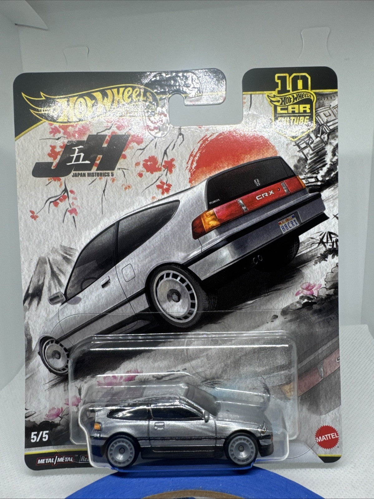 Hot Wheels Premium JDM Japan Historics 5/5 '88 Honda CRX 1:64 Scale Diecast Car