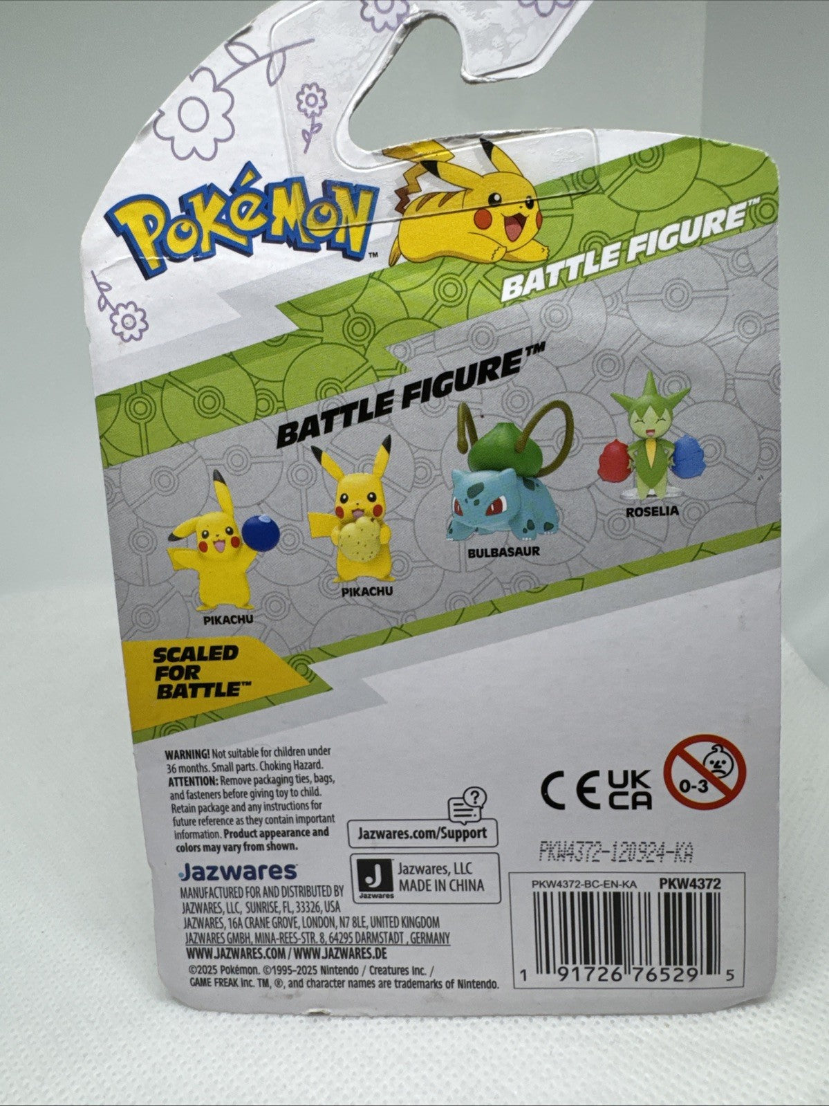Pokémon Roselia Battle Ready Figure NEW | Grass Type Official Collectible Toy