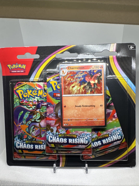 Pokemon TCG ME04: Chaos Rising 3-Pack Blister - Sealed - IN HAND READY TO SHIP