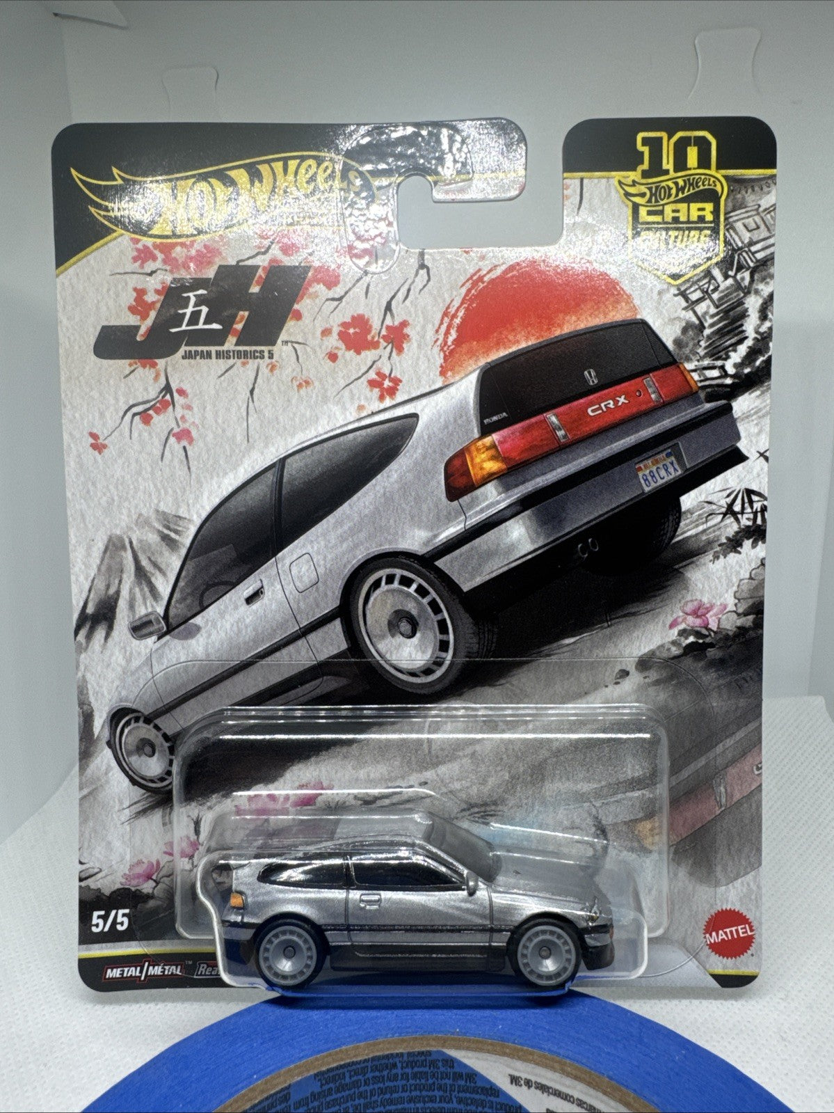 Hot Wheels Premium JDM Japan Historics 5/5 '88 Honda CRX 1:64 Scale Diecast Car