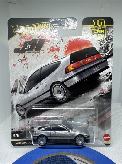 Hot Wheels Premium JDM Japan Historics 5/5 '88 Honda CRX 1:64 Scale Diecast Car