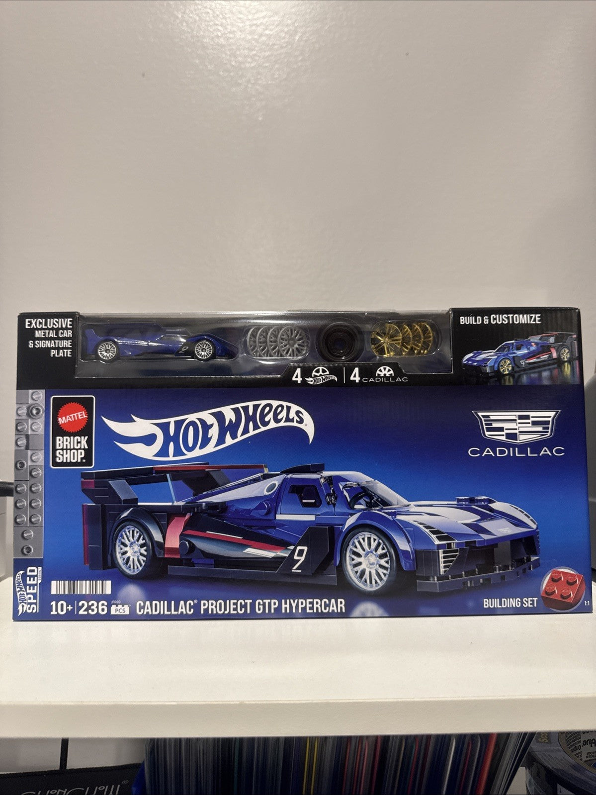 Hot Wheels Mattel Brick Shop Cadillac Project GTP Hypercar New Sealed