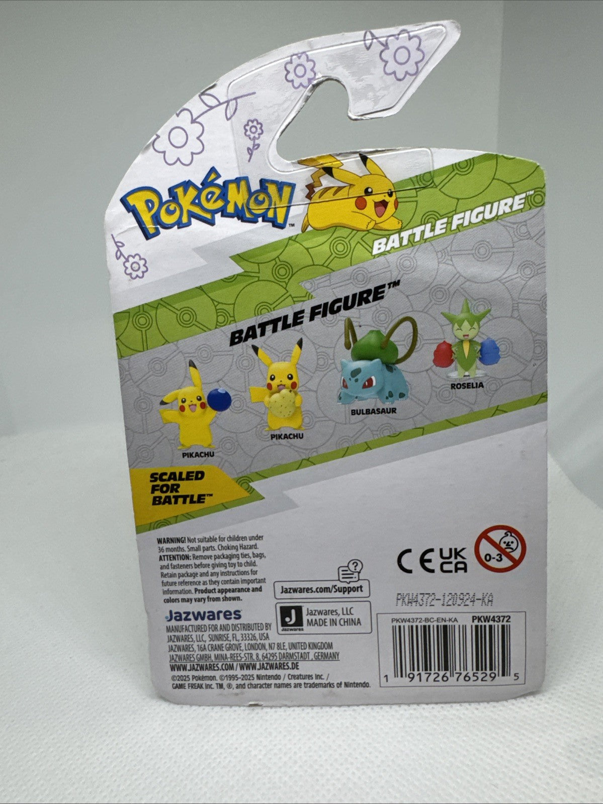 Pokémon Roselia Battle Ready Figure NEW | Grass Type Official Collectible Toy