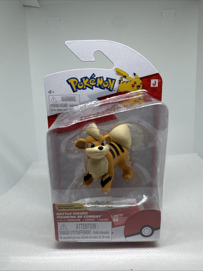 “Pokémon Growlithe Battle Figure – Jazwares Official Licensed (New)