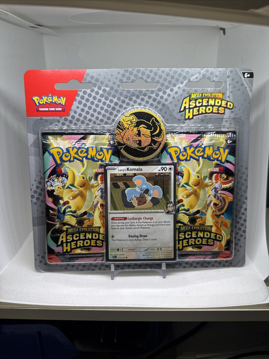 Pokémon Ascended Heroes 2-Pack Blister Larry’s Komala | Sealed