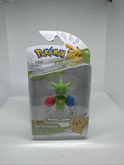 Pokémon Roselia Battle Ready Figure NEW | Grass Type Official Collectible Toy