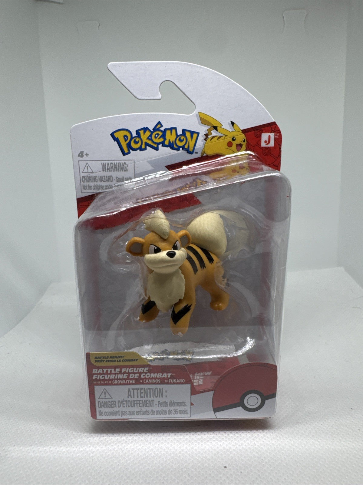 “Pokémon Growlithe Battle Figure – Jazwares Official Licensed (New)