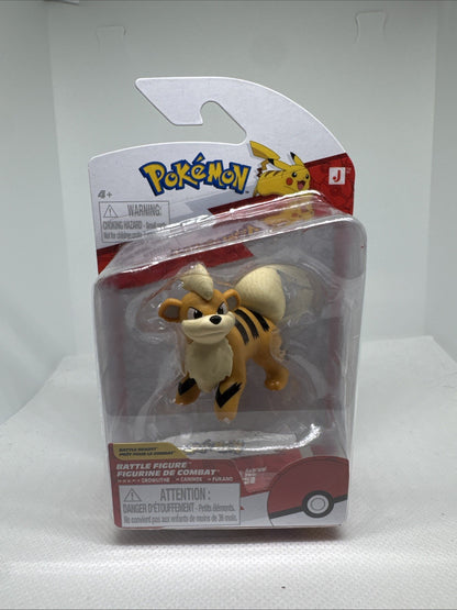 “Pokémon Growlithe Battle Figure – Jazwares Official Licensed (New)