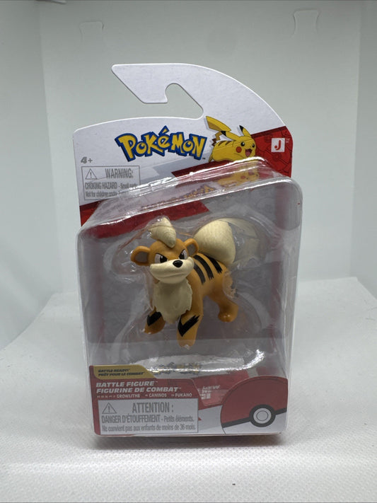 “Pokémon Growlithe Battle Figure – Jazwares Official Licensed (New)