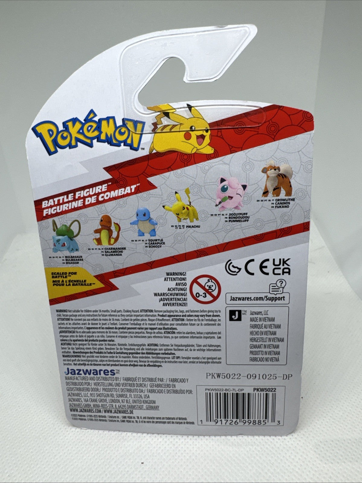 Pokémon Battle Ready Grumpy Squirtle Figure NEW | Official Toy Collectible