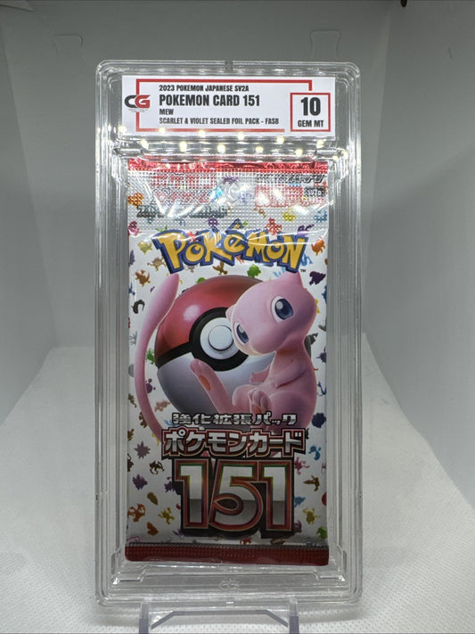 2023 Pokemon Japanese SV2A Pokemon Card 151 FASB Pack CG 10 GEM MINT Cg0066887