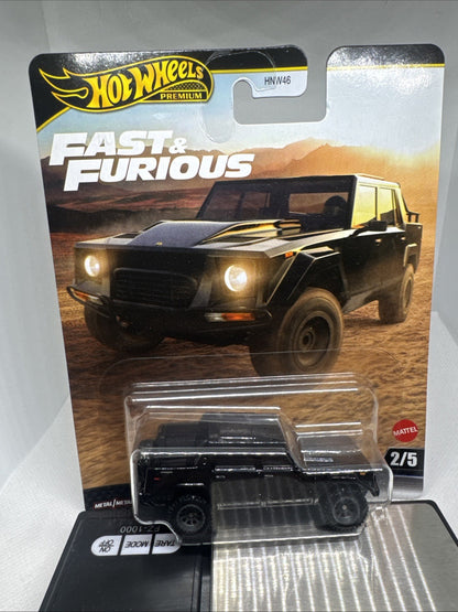 Hot Wheels Fast & Furious Lamborghini LM002 Diecast Car Black