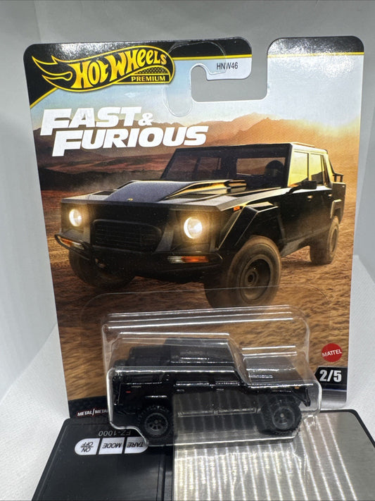 Hot Wheels Fast & Furious Lamborghini LM002 Diecast Car Black