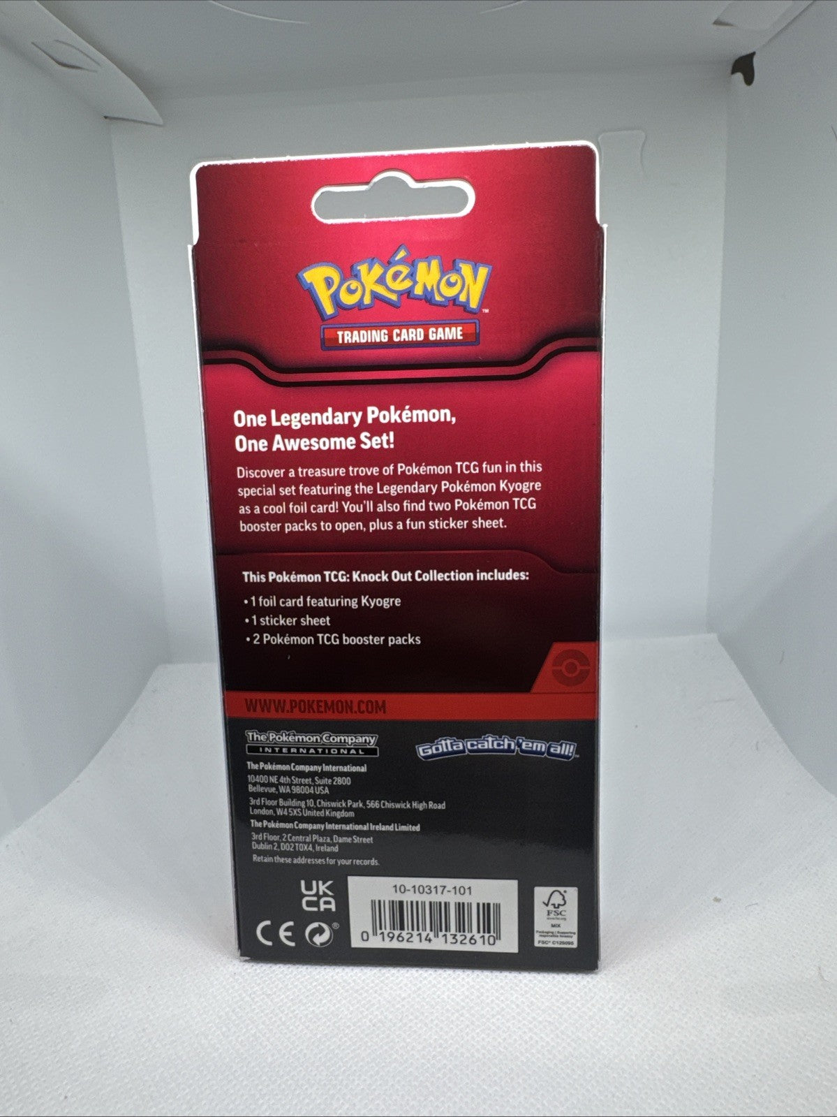 Pokemon TCG Kyogre Knock Out Collection Pack ** NEW **
