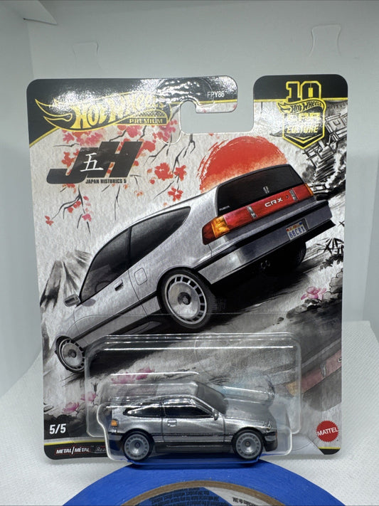 Hot Wheels Premium JDM Japan Historics 5/5 '88 Honda CRX 1:64 Scale Diecast Car