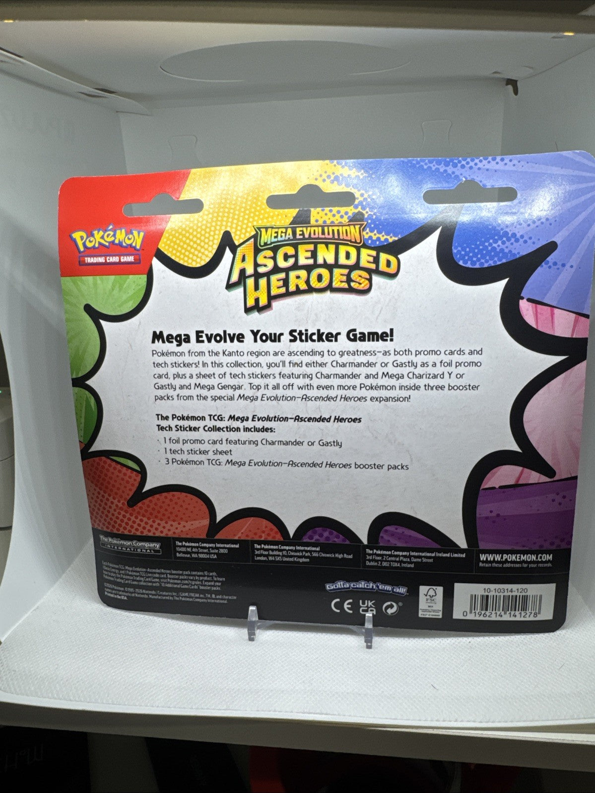 Pokemon TCG: Ascended Heroes Tech Sticker Gastly Factory Sealed Bundle Free Ship