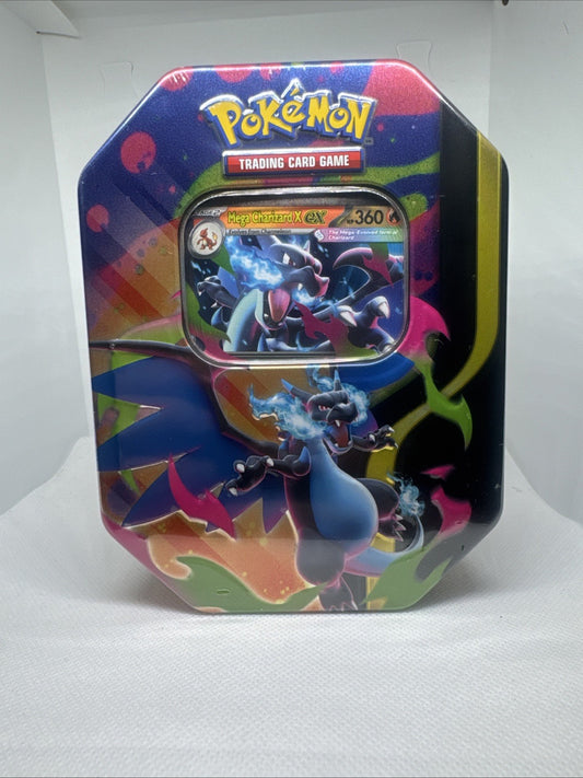 Mega Charizard X ex Tin | Pokémon TCG | Sealed | Charizard Promo