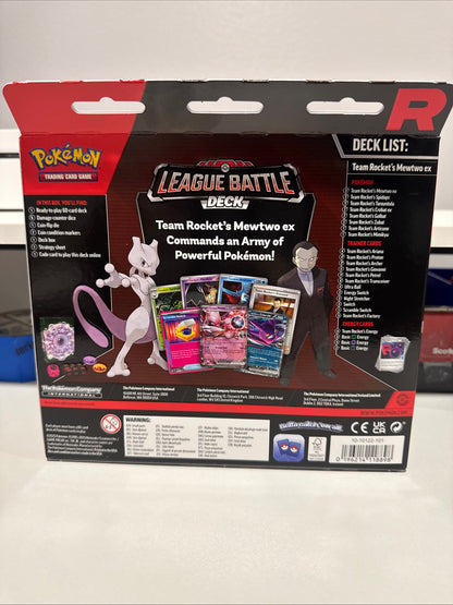 Team Rocket’s Mewtwo ex League Battle Deck | Pokémon TCG | Factory Sealed